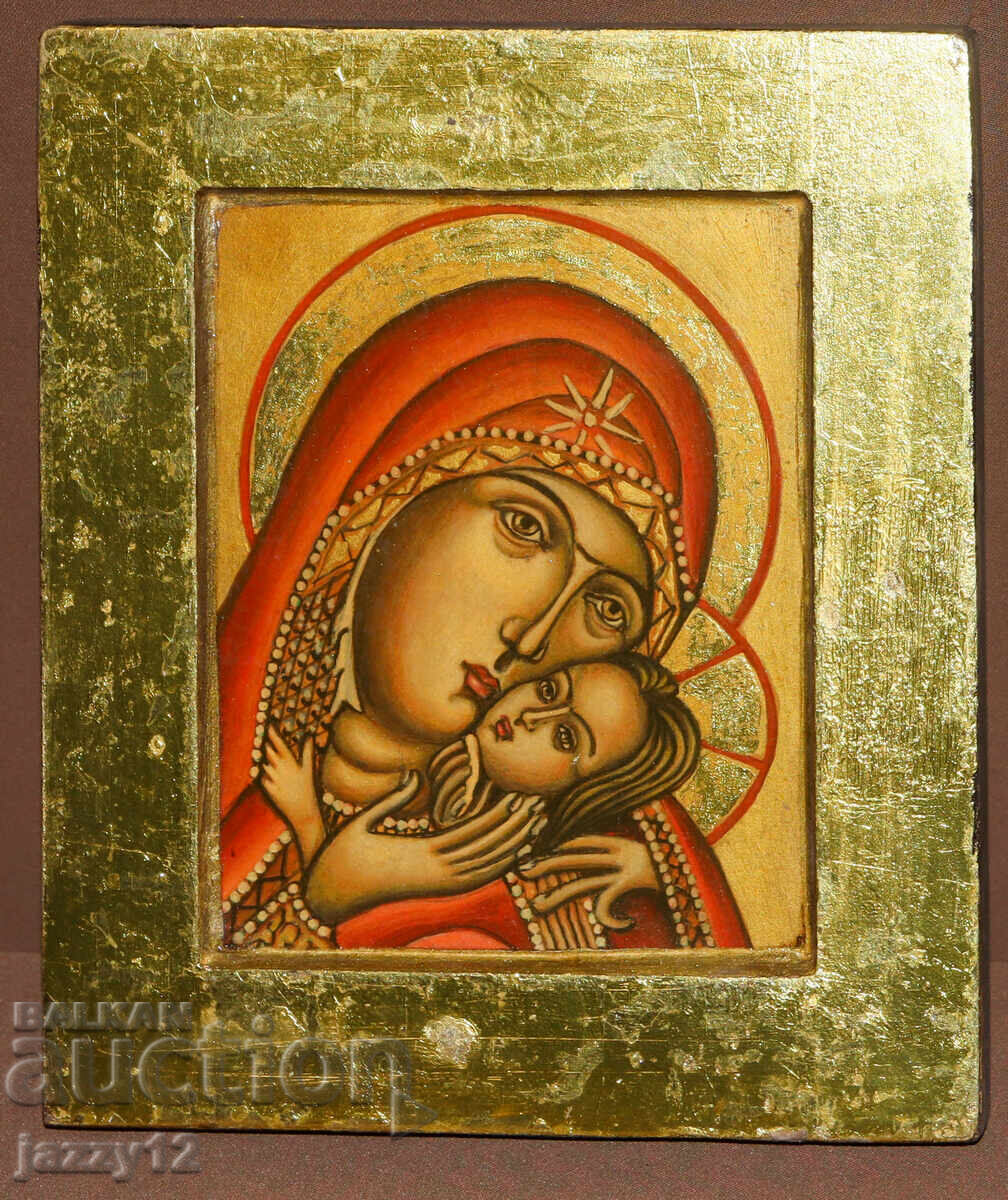 Orthodox Icon Tempera Virgin Eleusa