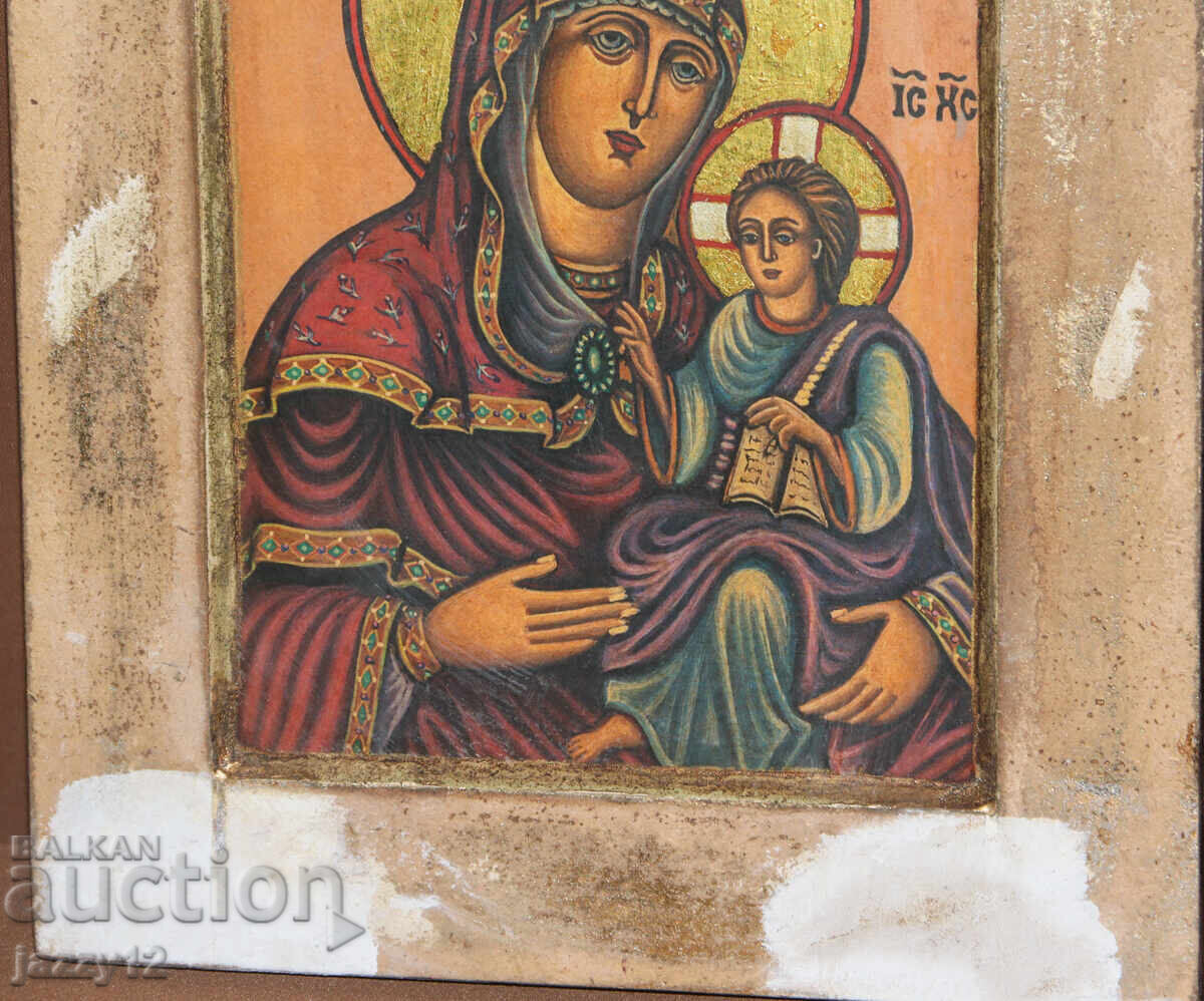 Delivery of Orthodox icon tempera Theotokos with the Child