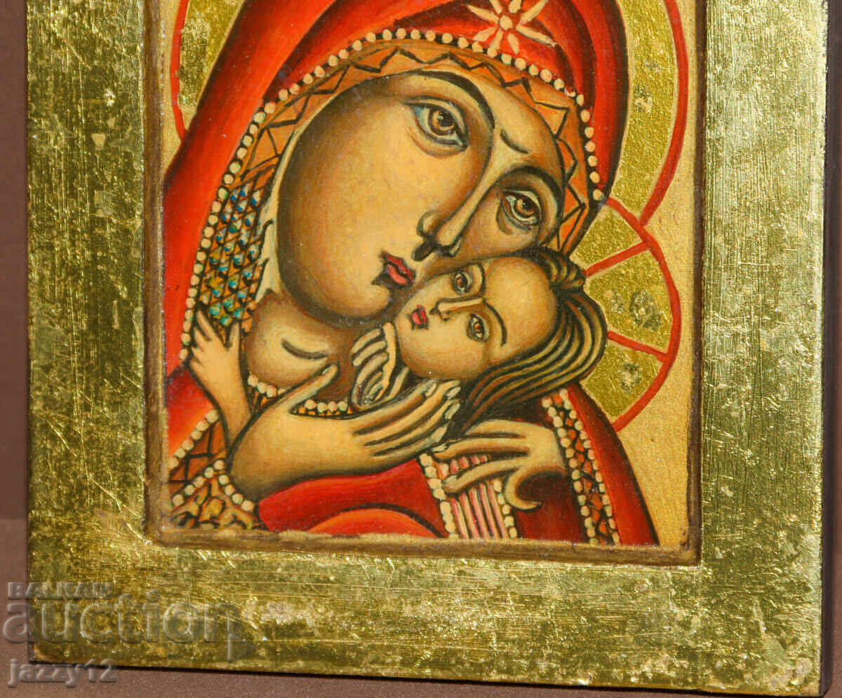 Доставка на Православна икона темпера Богородица Елеуса