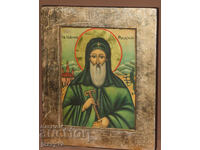 Icoană ortodoxă în tempera Sf. Ioan de Rila Făcătorul de minuni