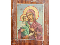 Православна икона темпера Богородица с Младенеца