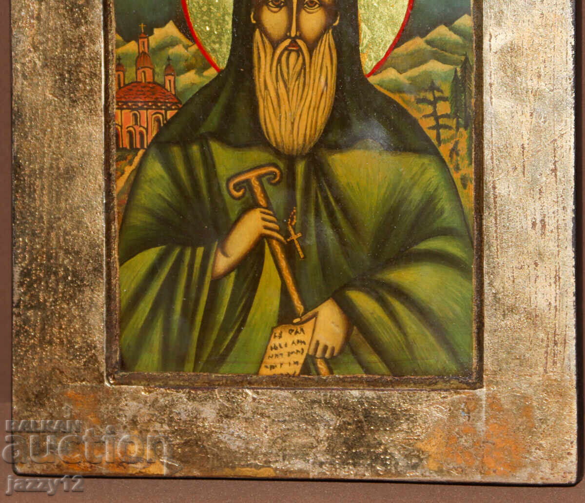 Доставка на Православна икона темпера Св. Иван Рилски Чудотворец Доставка на Православна икона темпера Св. Иван Рилски Чудотворец