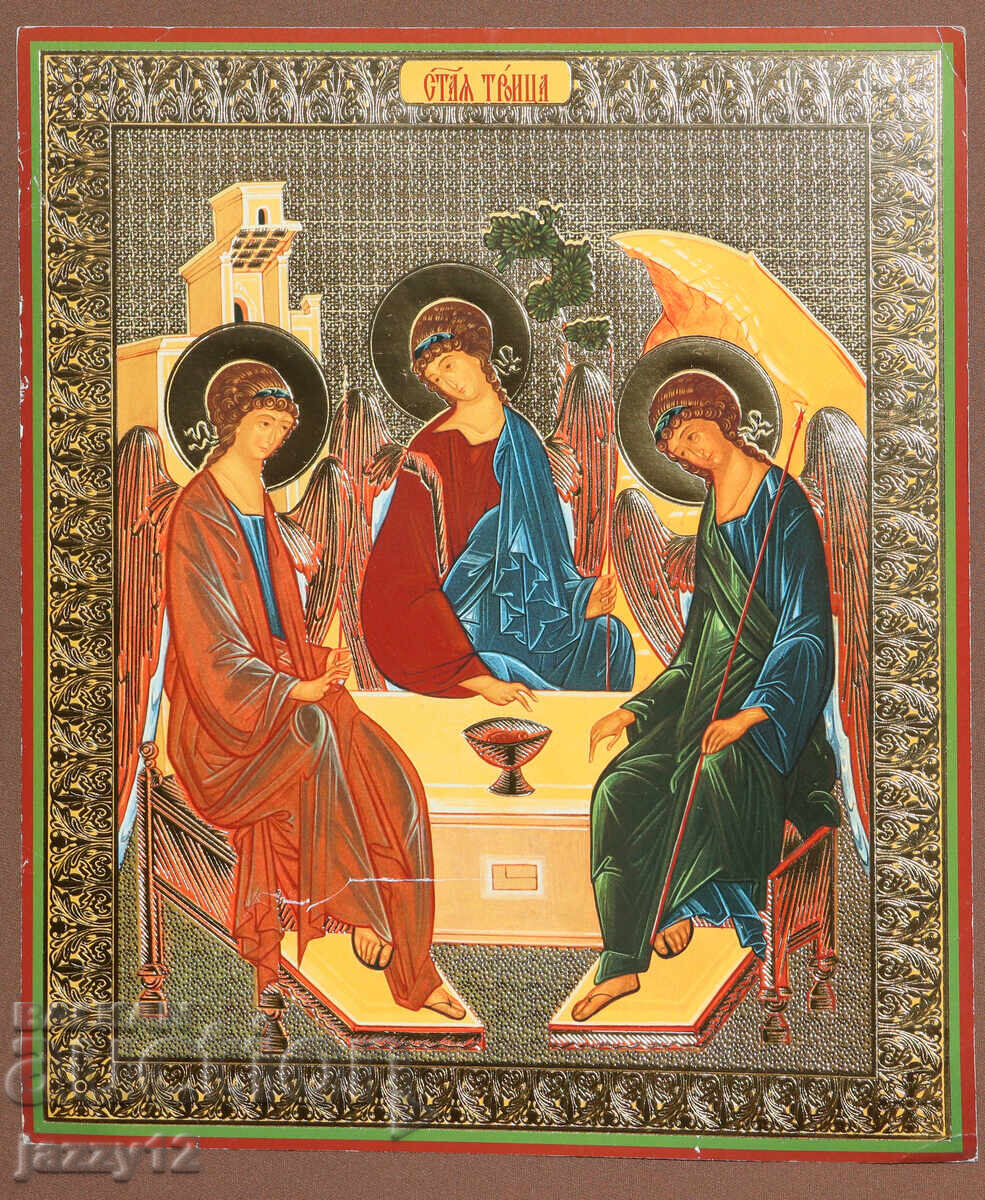 Икона литография Света Троица Икона литография Света Троица