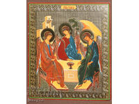 Lithograph Icon of the Holy Trinity