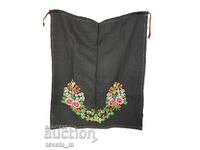 Woolen women's apron with ruffled embroidery, folk costume