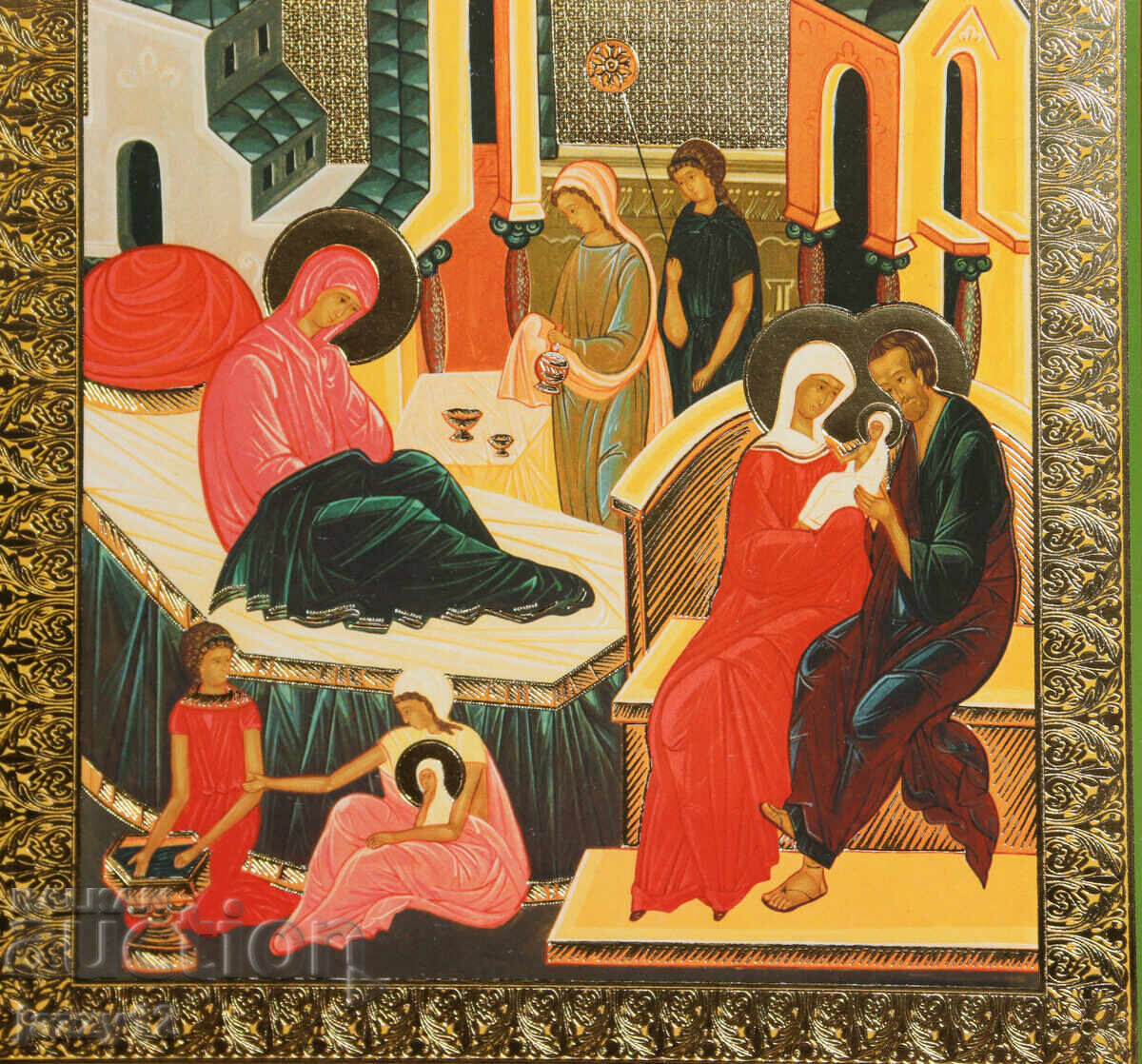 Delivery of Lithograph Icon Nativity of the Most Holy Theotokos Delivery of Lithograph Icon Nativity of the Most Holy Theotokos