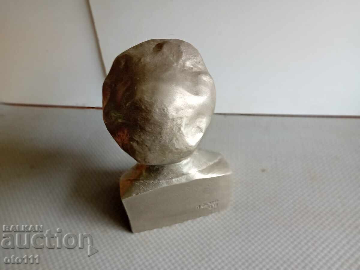 AUTHOR'S ALUMINUM BUST OF LENIN - N. BAGANOV 1979 - 5