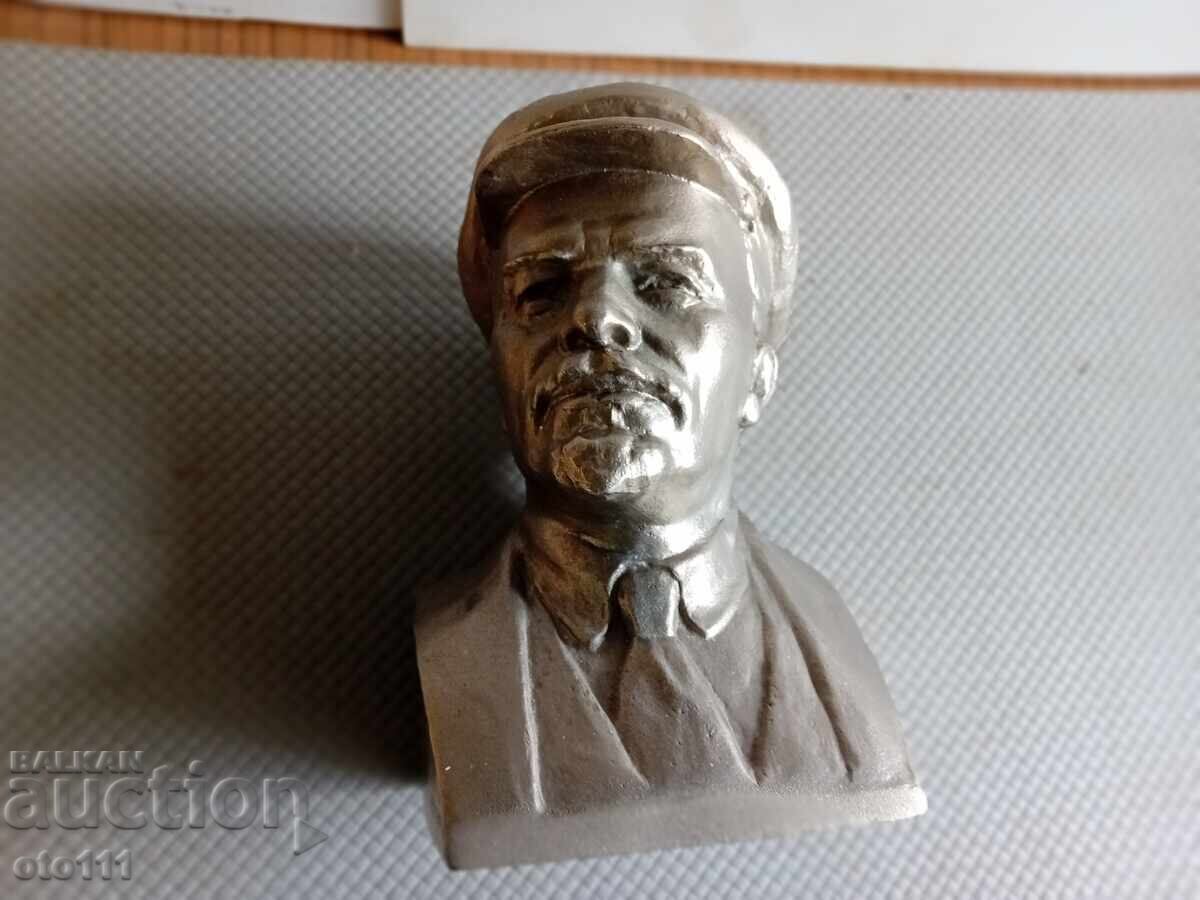 AUTHOR'S ALUMINUM BUST OF LENIN - N. BAGANOV 1979 - 7