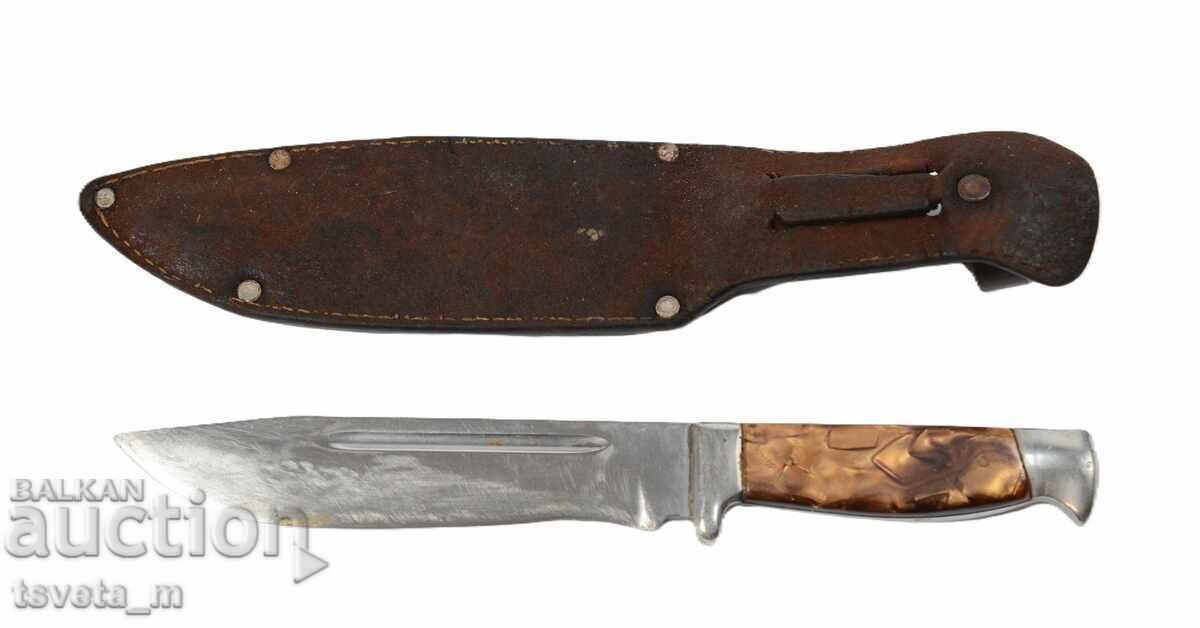 Auction Hunting knife with sheath V. Tarnovo collection Auction Hunting knife with sheath V. Tarnovo collection