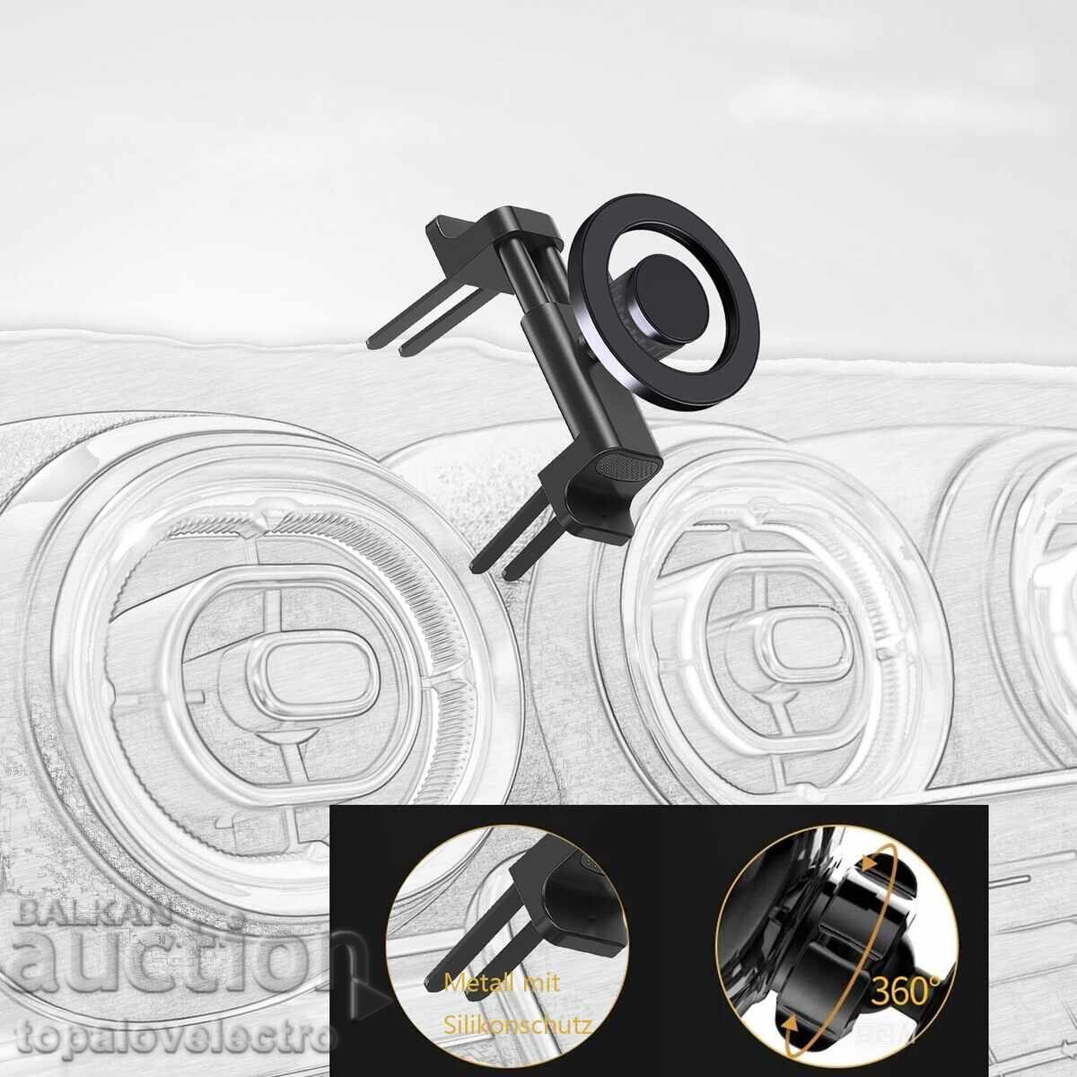 Magnetic phone holder for round air vents - 5 Magnetic phone holder for round air vents - 5