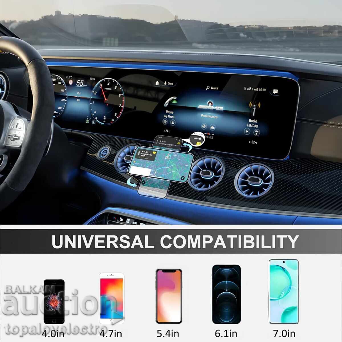 Magnetic phone holder for round air vents - 6 Magnetic phone holder for round air vents - 6