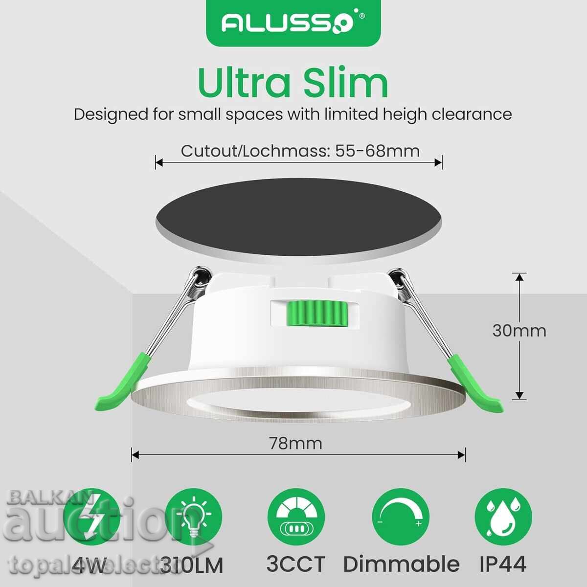 NEW! LED Spotlights 4W, dimmable, adjustable light, 12 pcs - 5