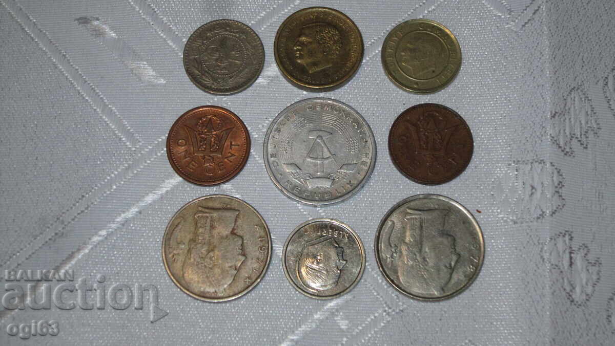 Lot of 9 coins with price 5.00 BGN | € 2.56 Lot of 9 coins with price 5.00 BGN | € 2.56