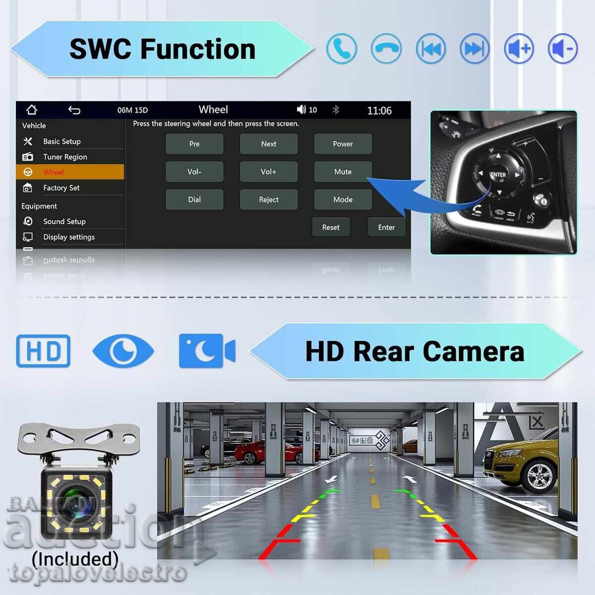 Delivery of Hikity 1 DIN Car Radio with CarPlay / Android Auto and [missing characters - likely a feature or specification]