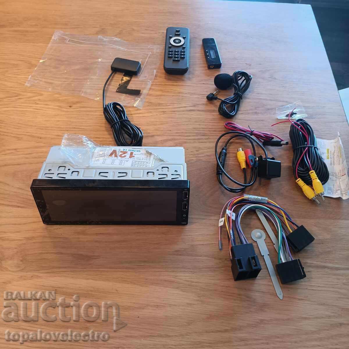 Hikity 1 DIN Car Radio with CarPlay / Android Auto and [missing characters - likely a feature or specification] - 7