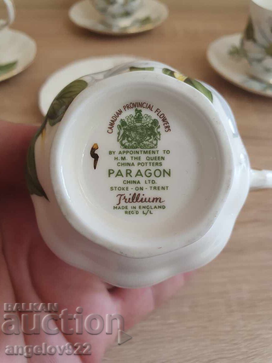 English porcelain coffee cups PARAGON - 5 English porcelain coffee cups PARAGON - 5