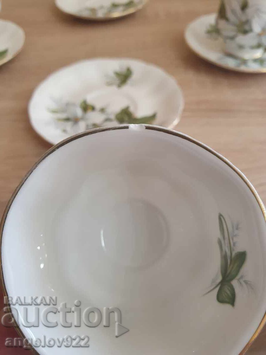 English porcelain coffee cups PARAGON - 6 English porcelain coffee cups PARAGON - 6