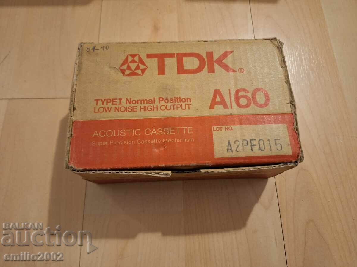 Audio cassettes in a box, 10 pieces with price 9.00 BGN | € 4.60 Audio cassettes in a box, 10 pieces with price 9.00 BGN | € 4.60