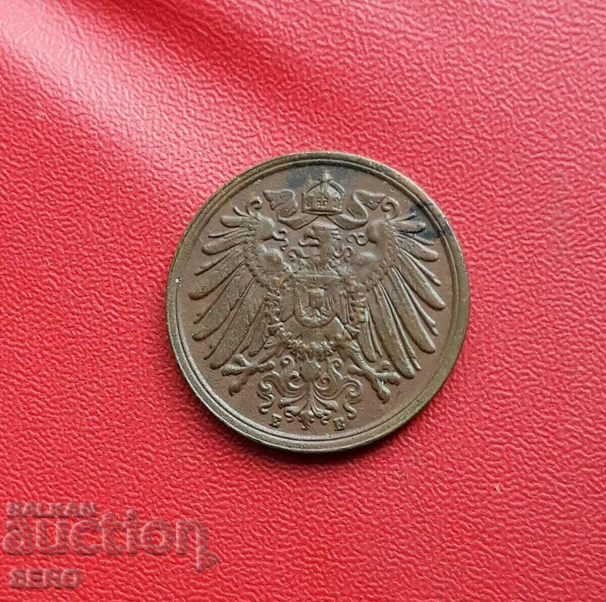 Германия-2 пфенига 1911 Е-Мулденхютен с цена 1.51 лв. | € 0.77