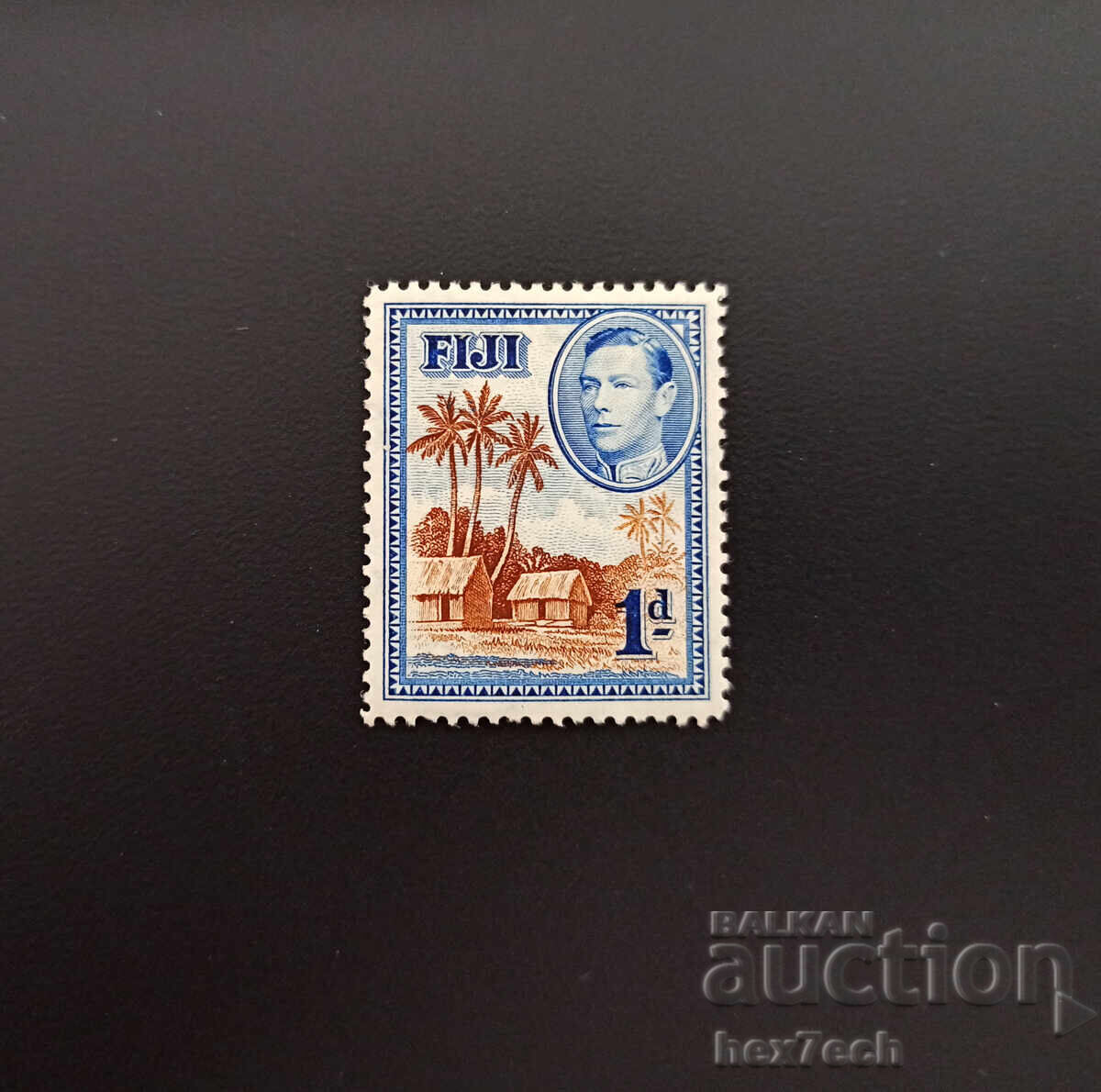 Фиджи 1938 1 пени Локални Мотиви Фиджи 1938 1 пени Локални Мотиви