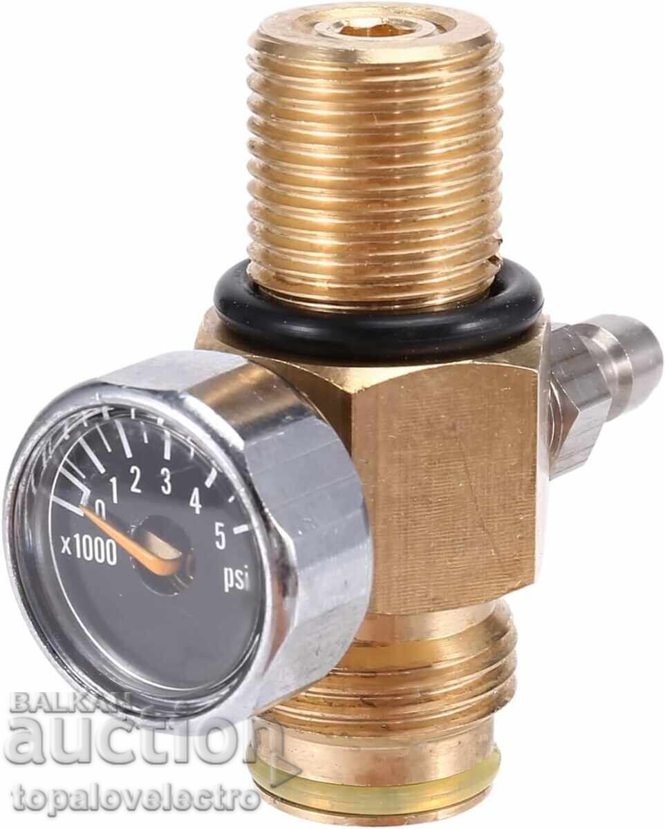 NEW! PCP Cylinder Regulator, 0-2800 PSI, 300 BAR, M18x1.5 with price 4.00 BGN | € 2.05