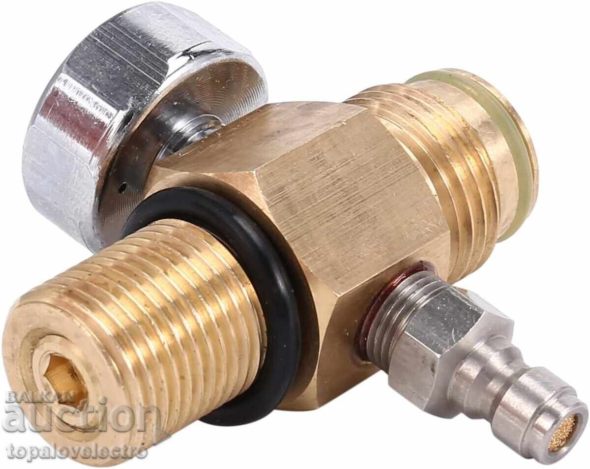 NEW! PCP Cylinder Regulator, 0-2800 PSI, 300 BAR, M18x1.5 - 6