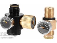 NOU! Regulator pentru cilindru PCP, 0-2800 PSI, 300 BAR, M18x1.5
