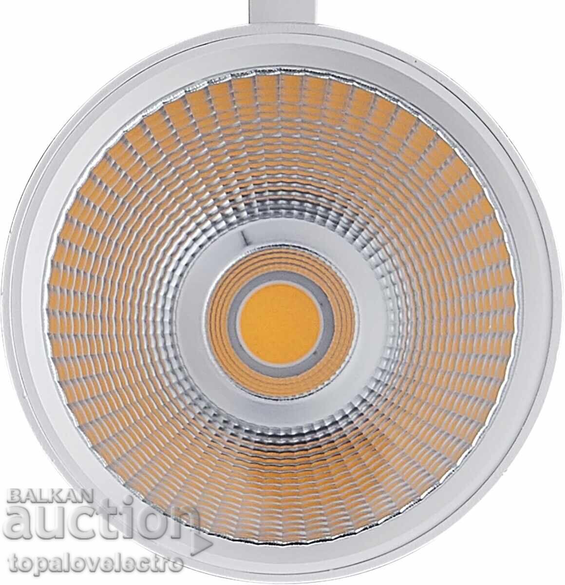 НОВ! LED Релсов Прожектор 30W – 3-Фазен, 4-Жилен, завъртащ с - 6