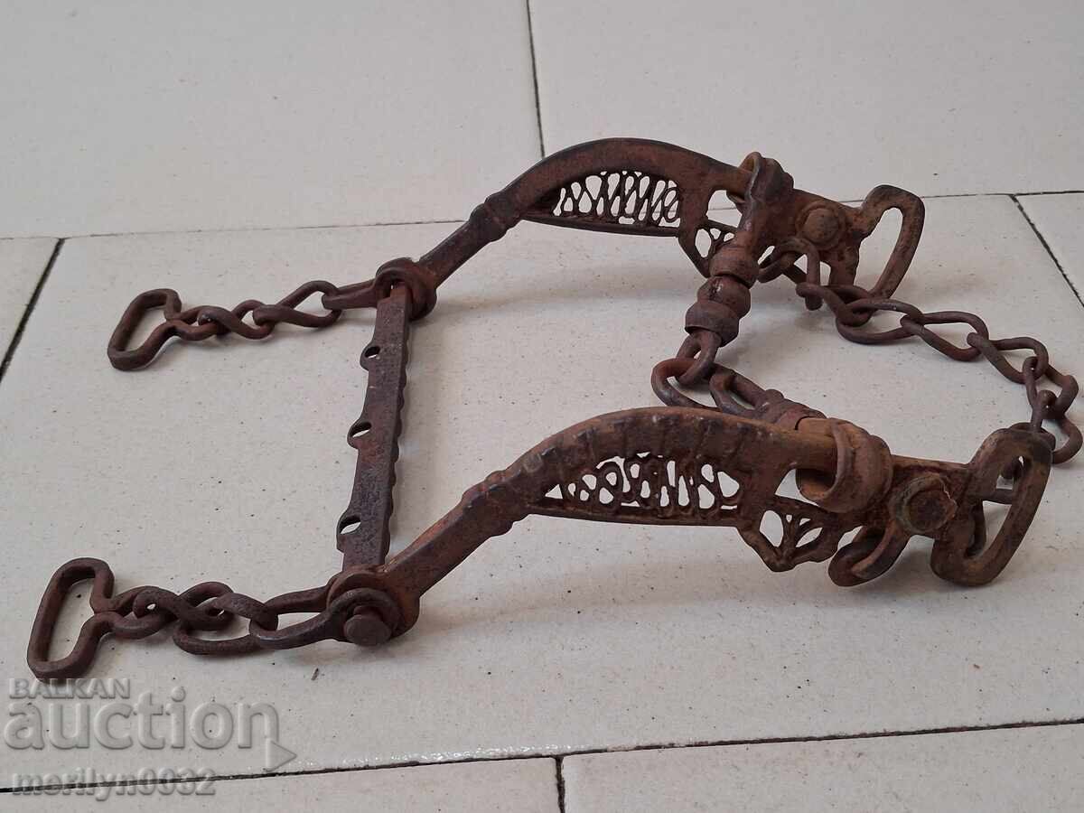 Ottoman Hand Wrought Bridle, Wrought Iron, Cavalry Ottoman Hand Wrought Bridle, Wrought Iron, Cavalry