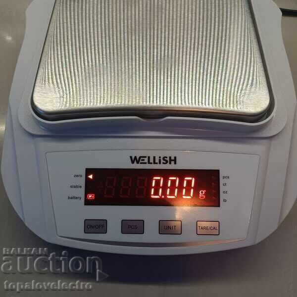 НОВА! Прецизна лабораторна везна 2000g/0.1g, LCD дисплей - 6