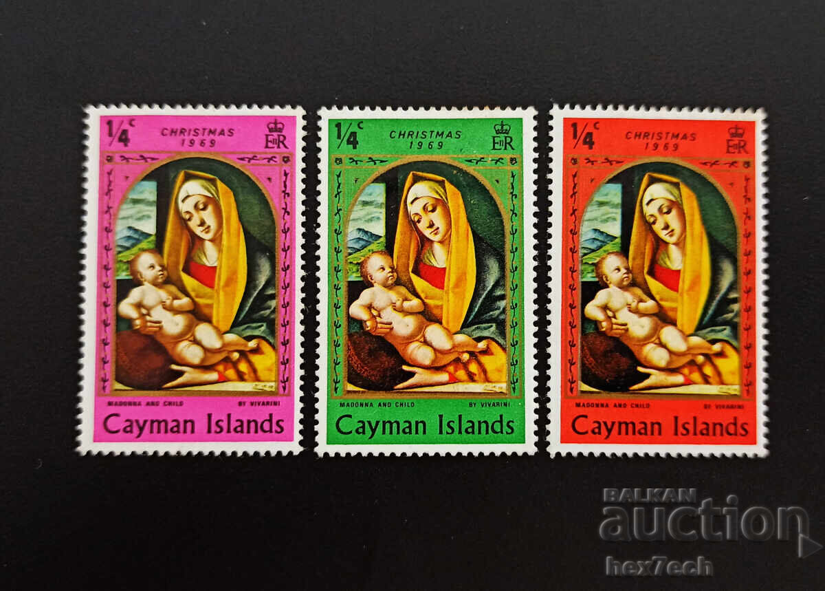 Cayman Islands 1969 1/4 Cent Christmas Pictures Cayman Islands 1969 1/4 Cent Christmas Pictures