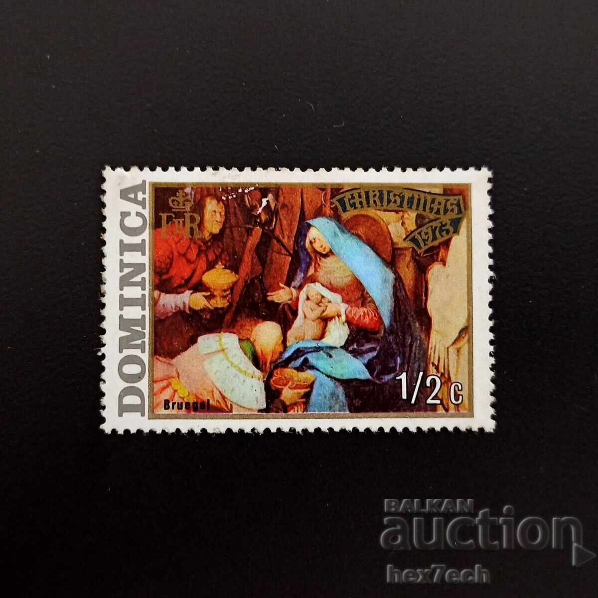 Dominica 1973 1/2 centi Crăciun Imagini Dominica 1973 1/2 centi Crăciun Imagini