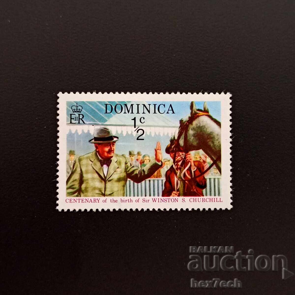 Доминика 1974 1/2 цента Чърчил Доминика 1974 1/2 цента Чърчил