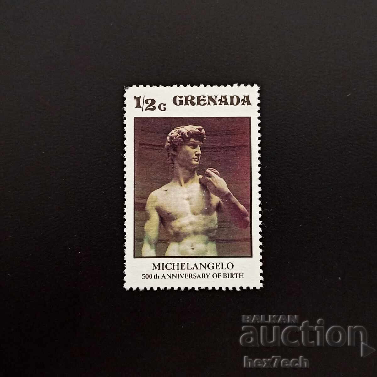 Grenada 1975 1/2 Cent Michelangelo Grenada 1975 1/2 Cent Michelangelo