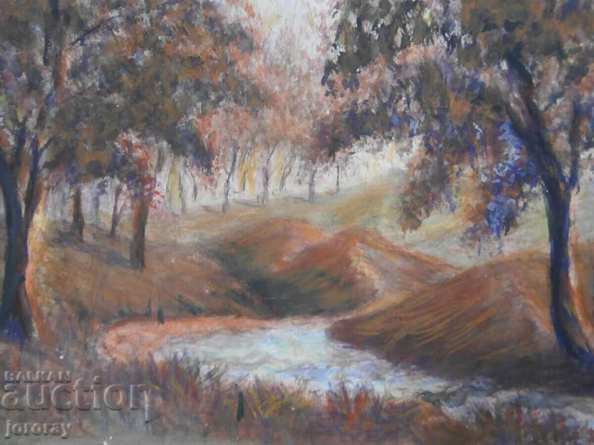 Auction Landscape picture 48x34cm. Auction Landscape picture 48x34cm.