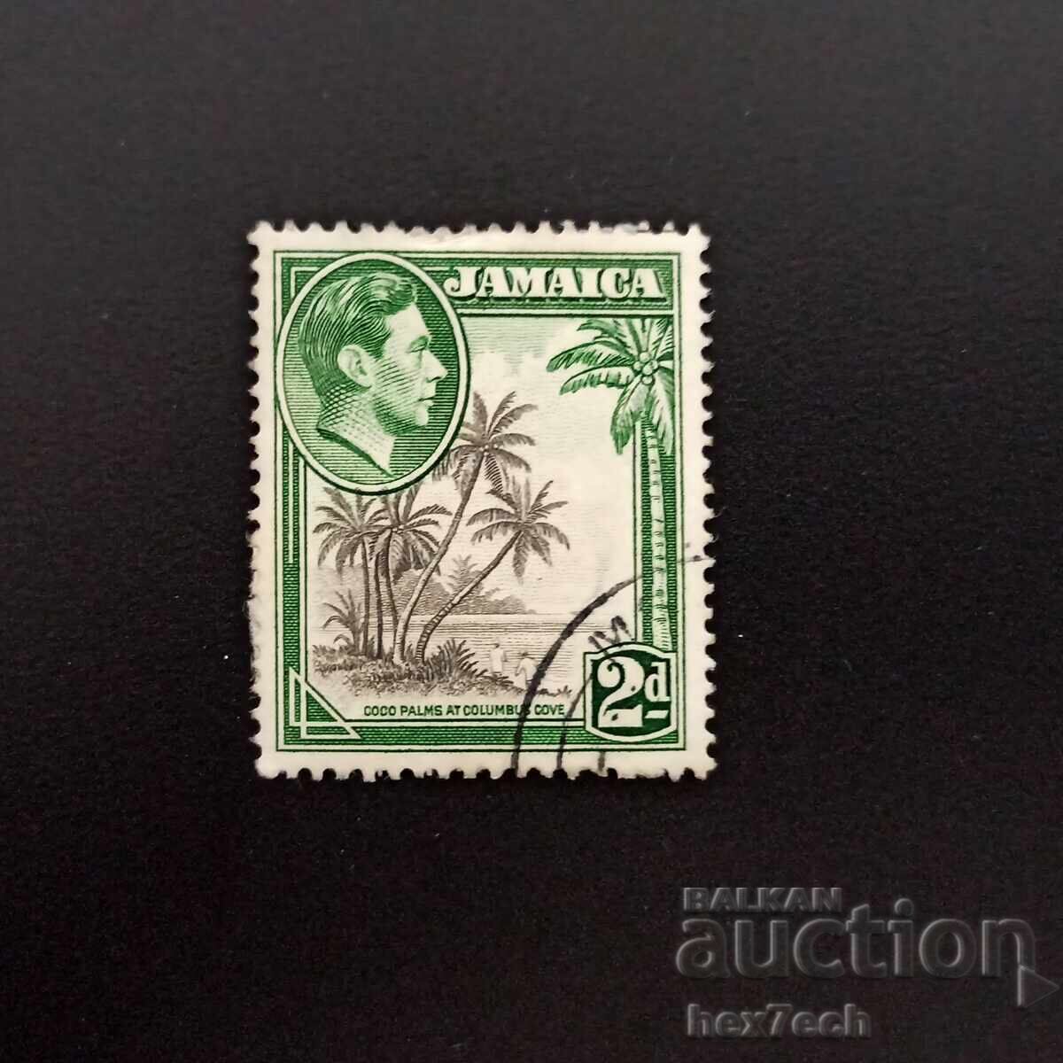 Jamaica 1938 2 Pence King George VI