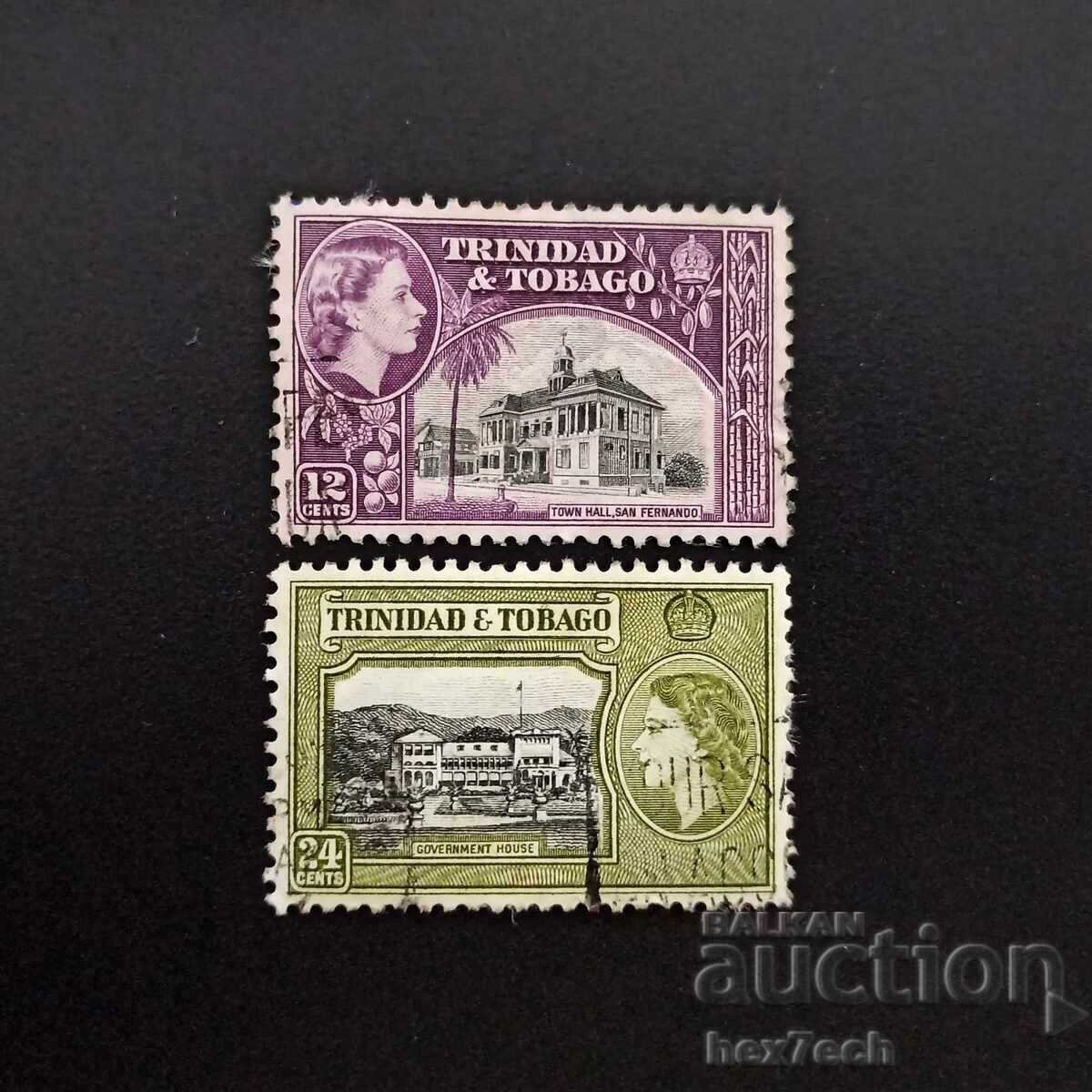 Trinidad και Τομπάγκο 1953 12 και 24 σεντς Βασίλισσα Ελισάβετ II