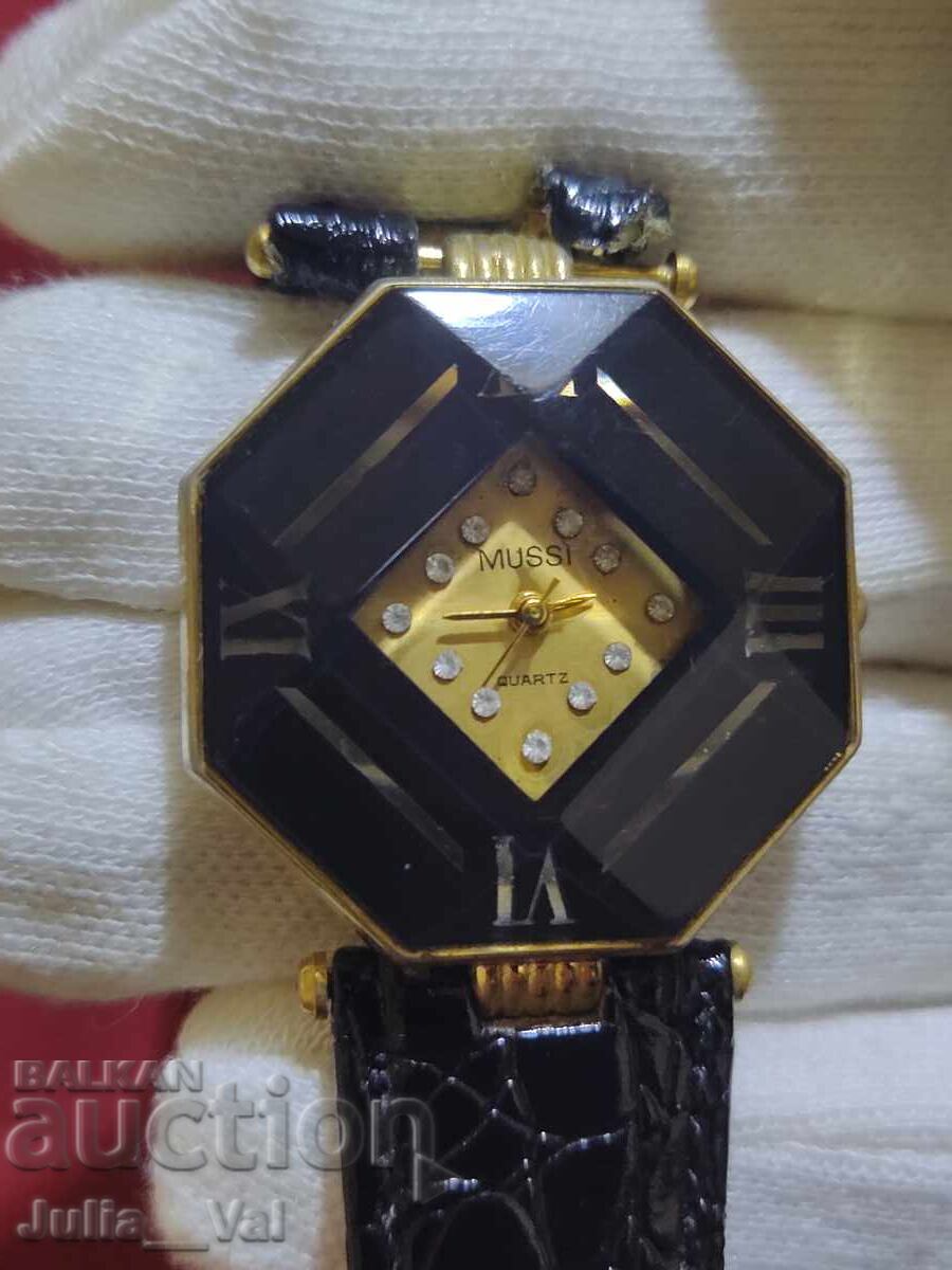 Women's Watch Mussi - Quartz - Gold Plated SWISS made with price 0.01 BGN | € 0.01 Women's Watch Mussi - Quartz - Gold Plated SWISS made with price 0.01 BGN | € 0.01