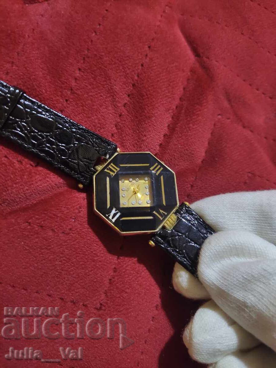 Auction Women's Watch Mussi - Quartz - Gold Plated SWISS made Auction Women's Watch Mussi - Quartz - Gold Plated SWISS made