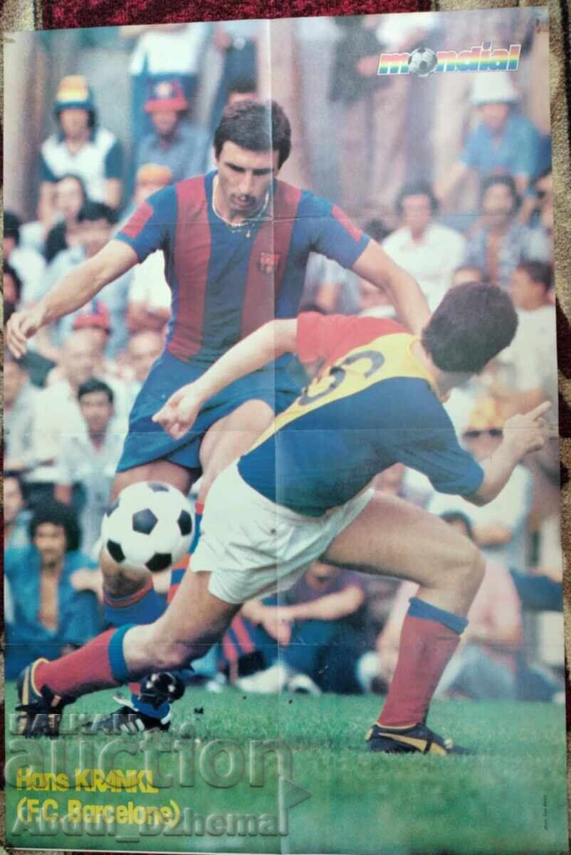 Large football poster from "Mondial" magazine - Belgium / Krankl with price 10.00 BGN | € 5.11 Large football poster from "Mondial" magazine - Belgium / Krankl with price 10.00 BGN | € 5.11