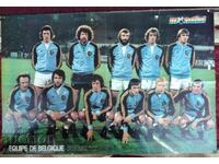 Large football poster from "Mondial" magazine - Belgium / Krankl