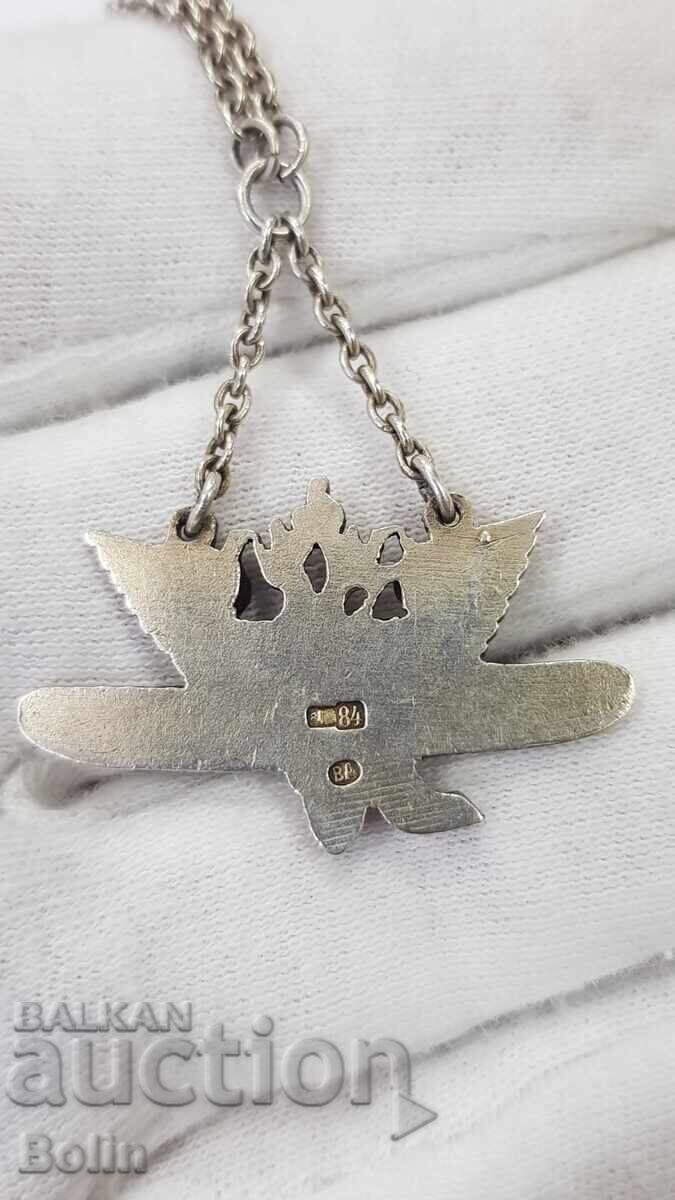 Delivery of Russian Imperial Badge For Donation to the Military Air Front