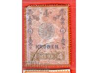 AUSTRIA - STAMP - STAMP - 4 Kronen - 1898