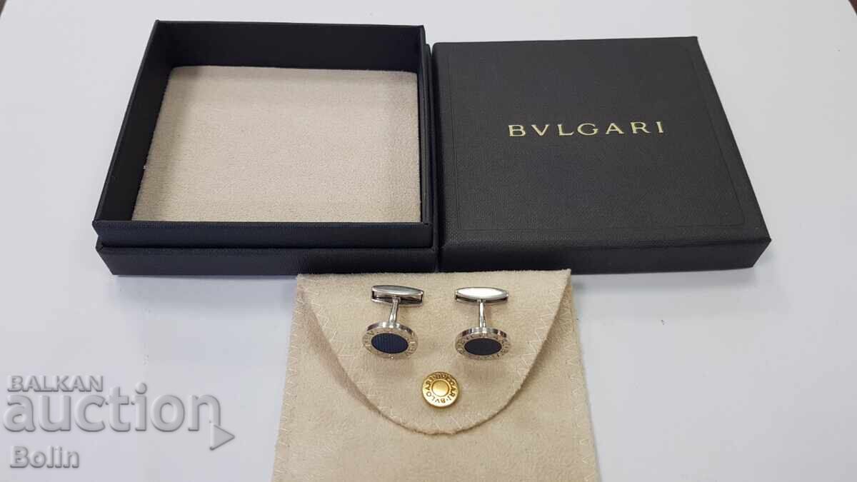 Κομψά αυθεντικά ασημένια μανικετόκουμπα BVLGARI ITALY με τιμή 630.00 BGN | € 322.11 Κομψά αυθεντικά ασημένια μανικετόκουμπα BVLGARI ITALY με τιμή 630.00 BGN | € 322.11