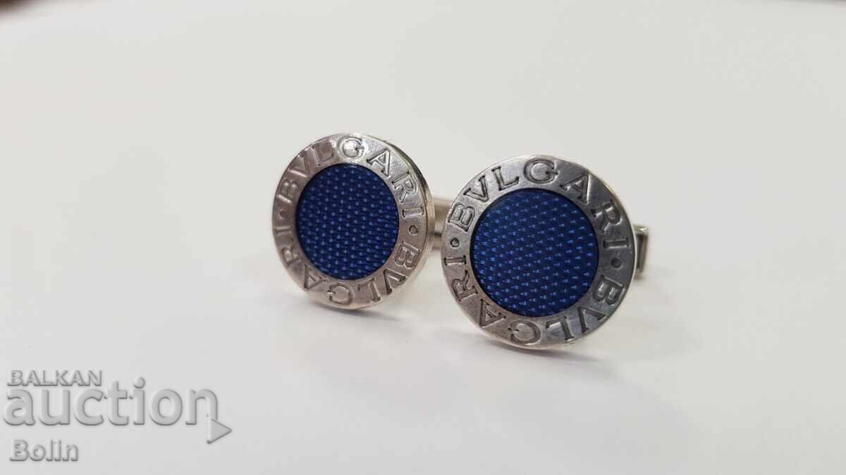 Δημοπρασία Κομψά αυθεντικά ασημένια μανικετόκουμπα BVLGARI ITALY Δημοπρασία Κομψά αυθεντικά ασημένια μανικετόκουμπα BVLGARI ITALY