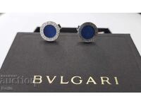 Стилни оригинални сребърни ръкавели на BVLGARI ITALY
