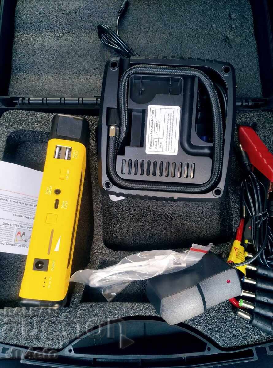 Συσκευή εκκίνησης μπαταρίας αυτοκινήτου (boost) power bank 3 σε 1 με κομπρεσέρ - 5