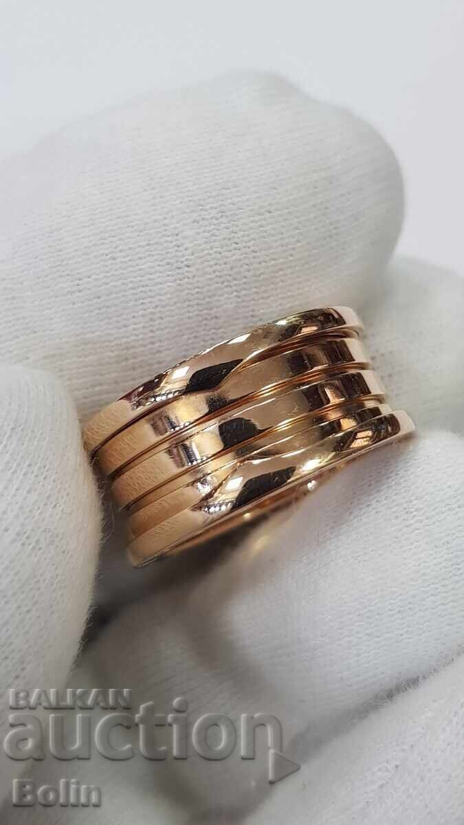 Delivery of Rare Bvlgari Italy 18k 750 Gold Company Ring