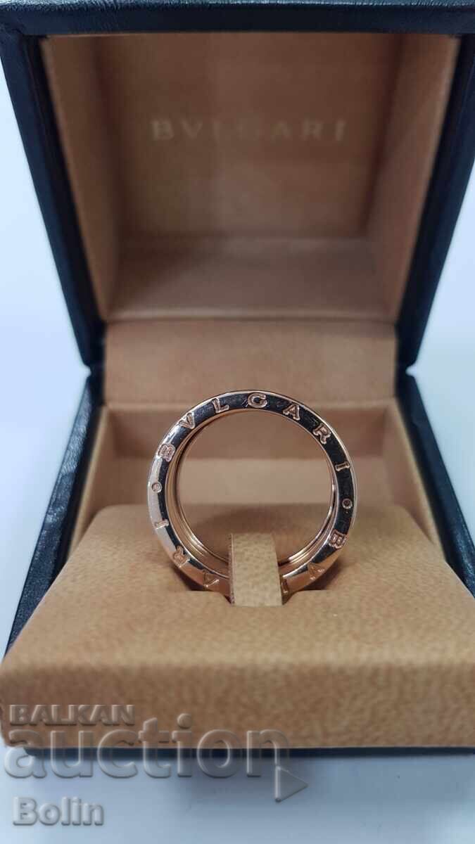 Rare Bvlgari Italy 18k 750 Gold Company Ring