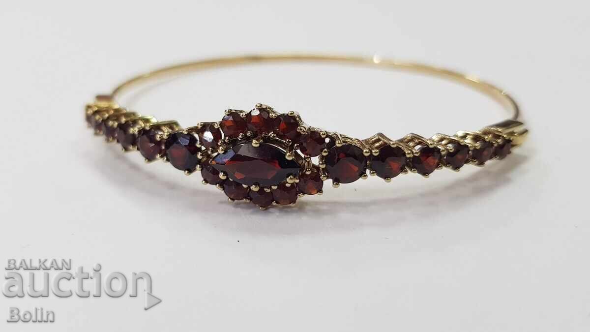 Brățară de aur frumoasă cu granate 8 carate 333 pr. Europa